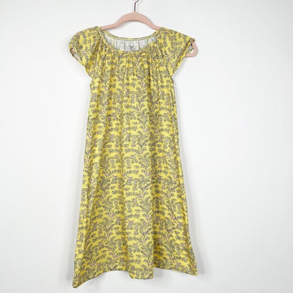 Crewcuts Other - 2/$24 Crewcuts New York Nightgown Sleep Wear Dress Floral Yellow 12 - 14 #9194